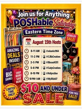 Anything Poshable Saturday Share Show Train - $10 & Under